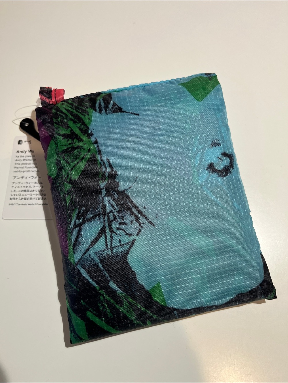 NWT Uniqlo x Andy Warhol Pocketable 2way Tote Bag - Multi Color - Picture 7 of 11